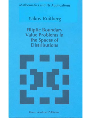 Elliptic boundary value problems in the spaces of distributions