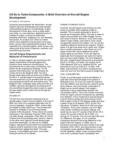 Aircraft and engine development testing