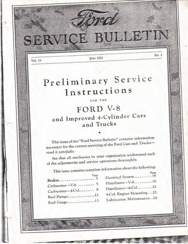 Ford 1932-1948 maintenance manual