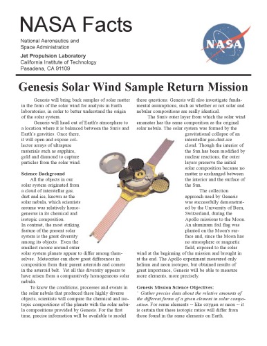 Genesis failure investigation report : JPL Failure Review Board, Avionics Sub-Team