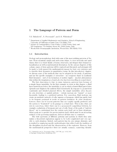 Geomorphological fluid mechanics