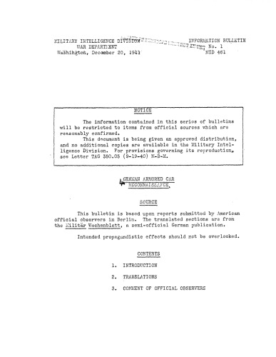 German armored car reconnaissance