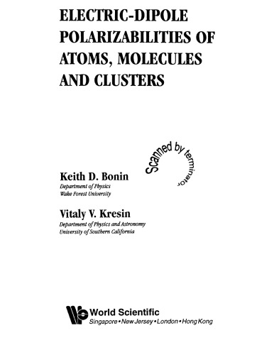 Electric-dipole polarizabilities of atoms, molecules, and clusters