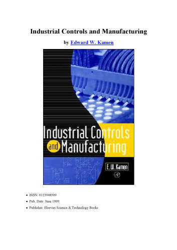 Introduction to industrial controls and manufacturing
