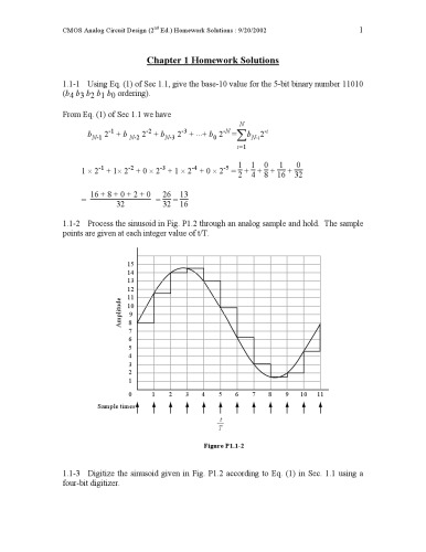CMOS analog circuit design