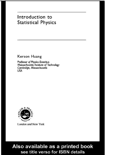 Introduction to statistical physics