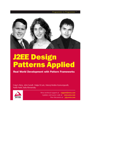 J2EE Design Patterns Applied