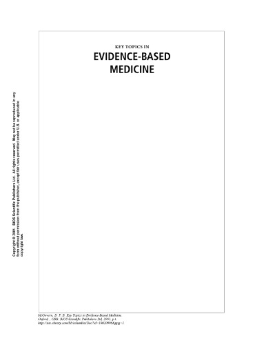 Key topics in evidence-based medicine