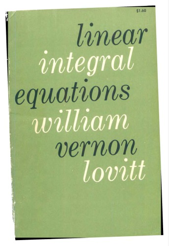 Linear integral equations