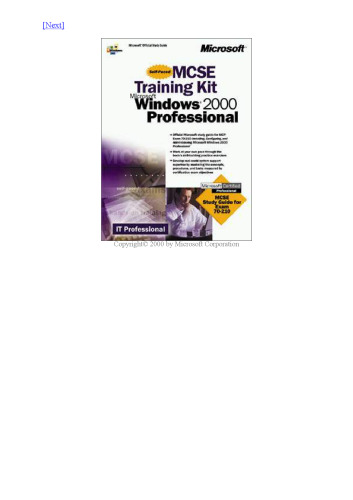 MCSE Training Kit: Microsoft Windows 2000 Professional (Exam 70-210)