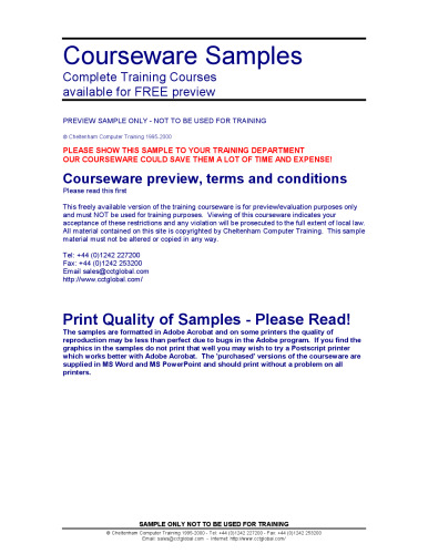 Microsoft Excel 2000 : advanced