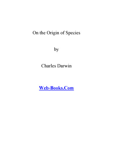 On the origin of species