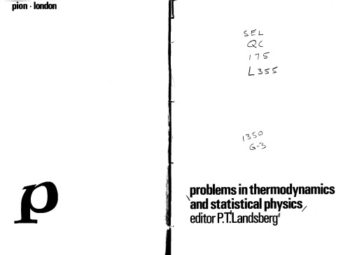 Problems in thermodynamics and statistical physics