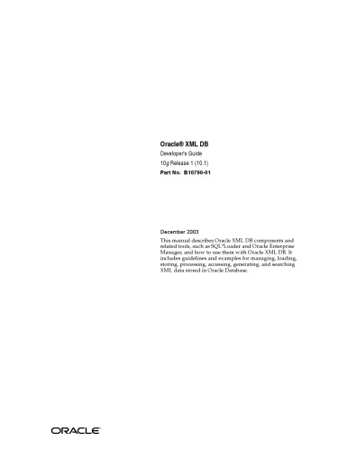 ODP.NET developers guide : Oracle database 10g development with Visual Studio 2005 and the Oracle Data Provider for .NET