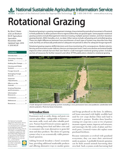 Rotational grazing