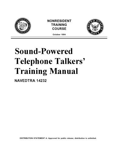 Sound powered telephone talkers' manual