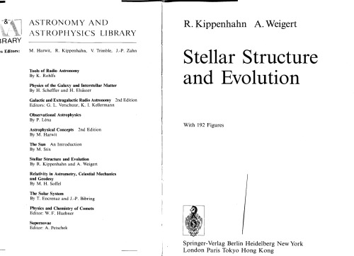 Stellar structure and evolution