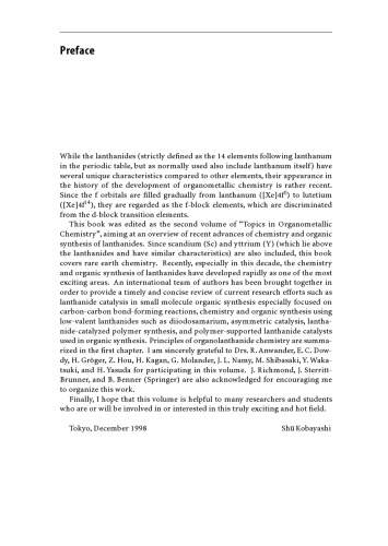 Lanthanides - Chemistry and use in Organic Synthesis Vol 2