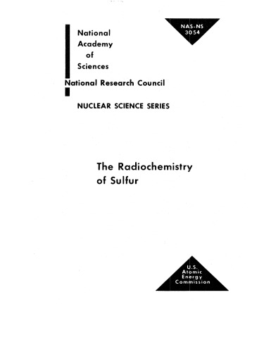 The radiochemistry of sulfur