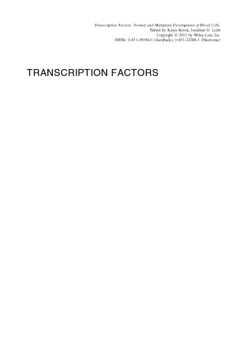 Transcription factors : normal and malignant development of blood cells