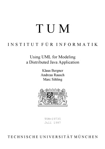 Using UML for modeling a distributed Java application