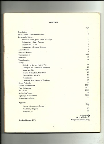 War games rules : armour & infantry, 1925-1950