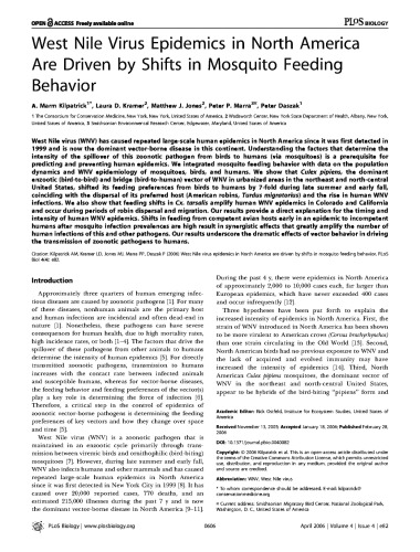 West Nile Virus Epidemics in North America Are Driven by Shifts in Mosquito Feeding Behavior