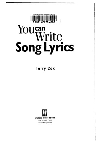 You can write song lyrics