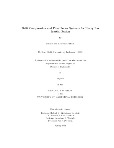 Drift compression and final focus systems for heavy ion inertial fusion
