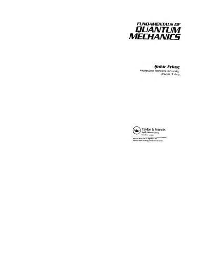 Fundamentals of quantum mechanics