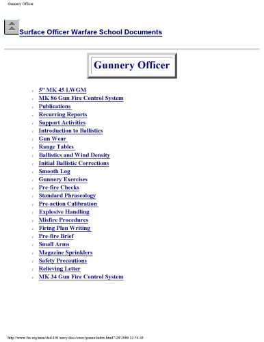 The gunnery officer