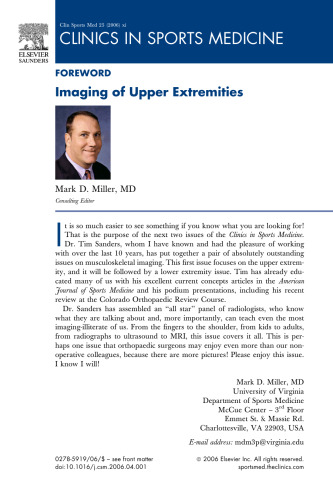 Imaging of upper extremities