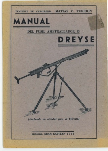 Manual del fusil ametrallador 13 Dreyse