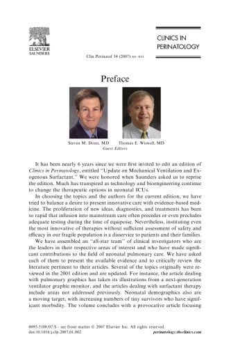 Surfactant and mechanical ventilation