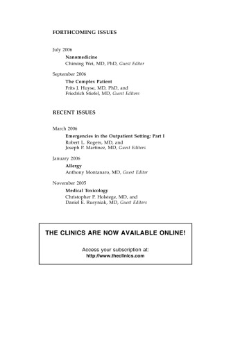 Emergencies in the outpatient setting, Part 2