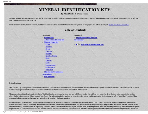 Mineral identification
