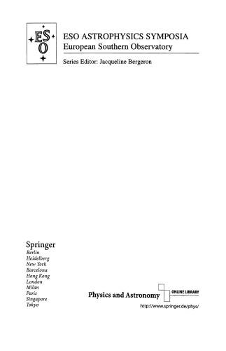 Minor bodies in the outer solar system : proceedings of the ESO workshop held at Garching, Germany, 2-5 November 1998