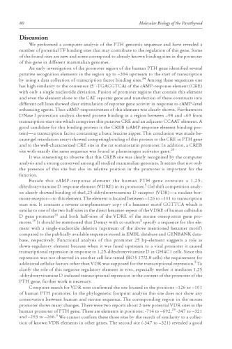 Molecular biology of the parathyroid