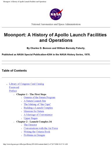 Moonport : a history of Apollo launch facilities and operations