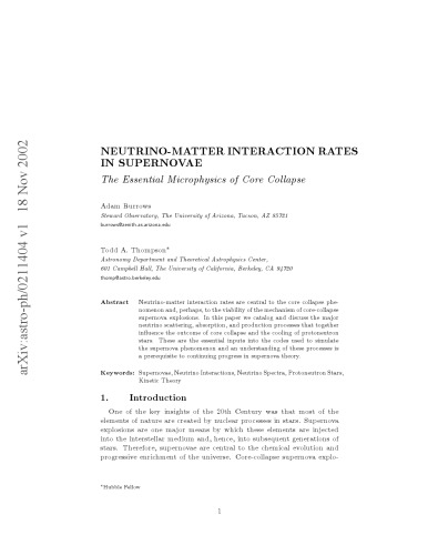 Neutrino-Matter Interaction Rates in Supernovae: The Essential Microphysics of Core Collapse