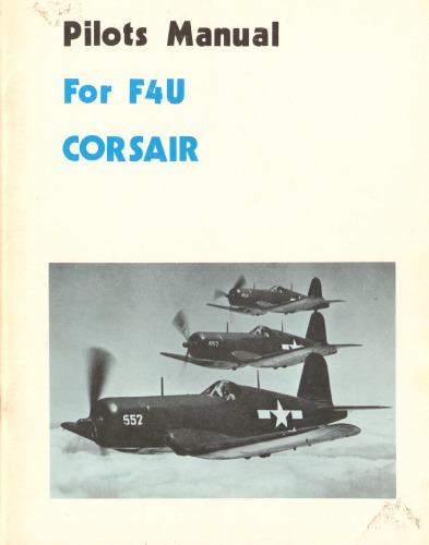 Pilots manual for F4U Corsair