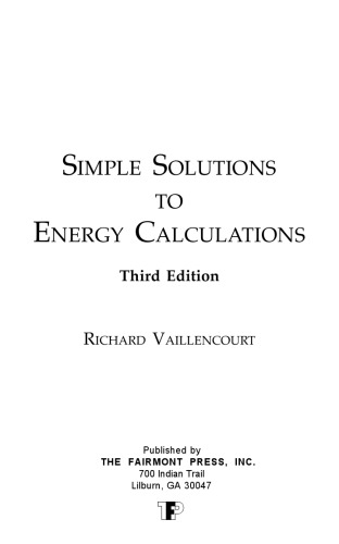 Simple solutions to energy calculations