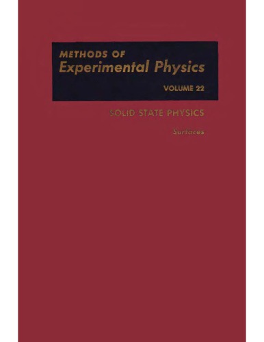 Solid state physics : surfaces