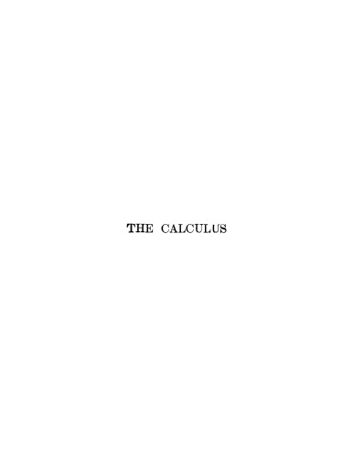 The calculus