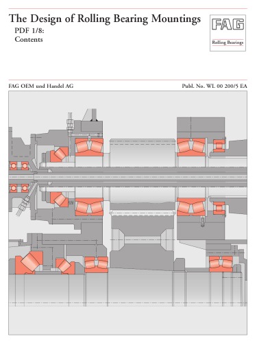 The design of rolling bearing mountings