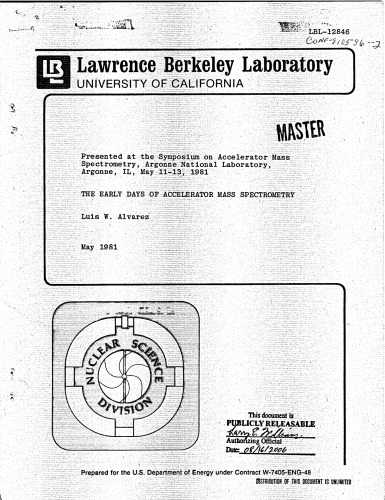 The Early Days of Accelerator Mass Spectrometry