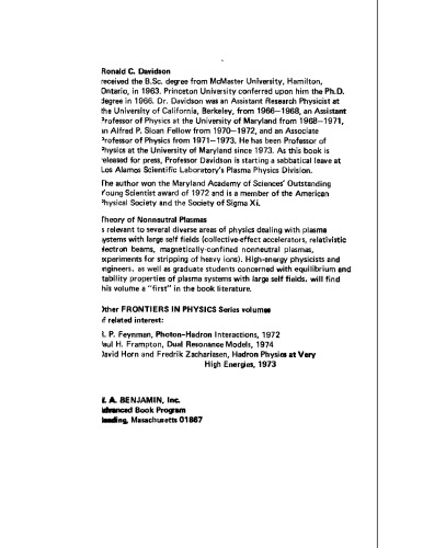 Theory of nonneutral plasmas