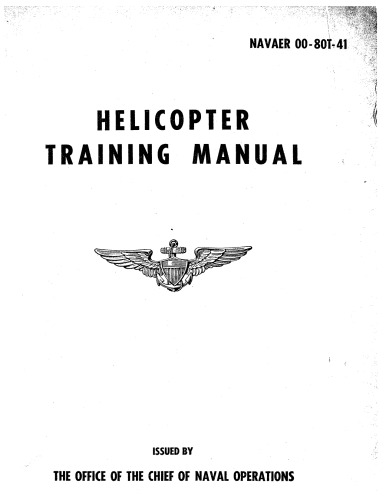 Helicopter training manual