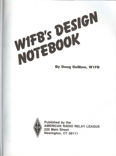W1FB's design notebook