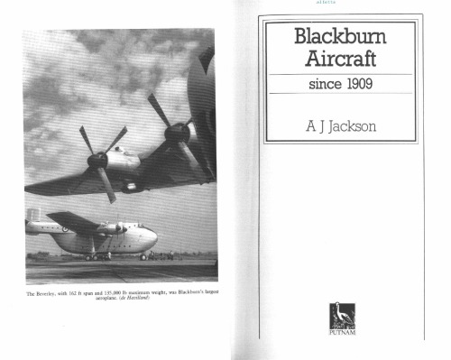 Blackburn aircraft since 1909